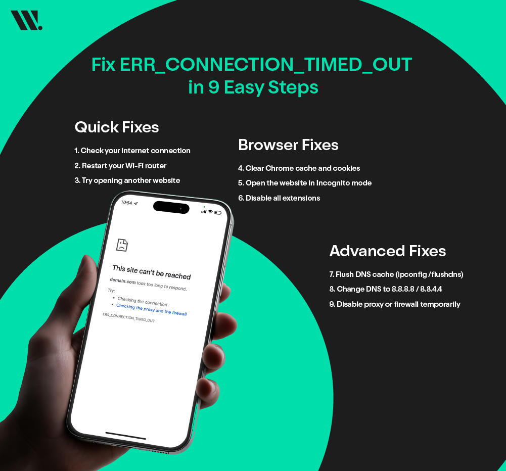 Fixing ERR_CONNECTION_TIMED_OUT on Android or Mobile